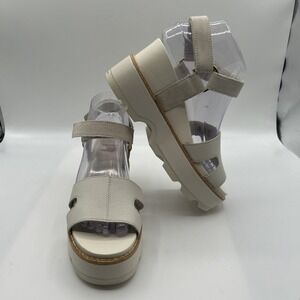 SOREL Women's Joanie IV Wedge Sandal, Chalk,2069781191,SZ: 7 M